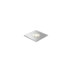 Gulvindbygningslampe CHART OUTDOOR FLOOR REC 0.9 IP67, rustfrit stål dæmpbar