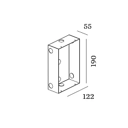 Installationshus ORIS 2.0 - CONCRETE HOUSING skylle, sort