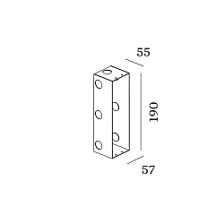 Installationshus ORIS 0.7 / RETO 2.0 - CONCRETE HOUSING skylle, sort