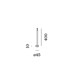 Lampesokkel STIPO POLE 400, bronze
