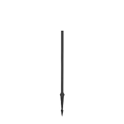 Lampesokkel KIOSK POLE 600, antracit