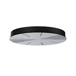 Loftsroset 6-fold, aluminium, sort