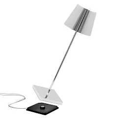 Batteri bordlampe POLDINA PRO dæmpbar IP65, pulverlakeret, bordeauxrød dæmpbar