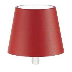Batterilampe POLDINA STOPPER IP54, rød dæmpbar