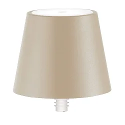 Batterilampe POLDINA STOPPER IP54, sandy dæmpbar