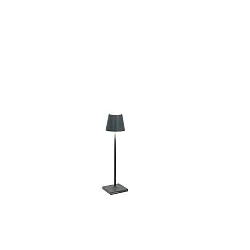 Batteri bordlampe POLDINA MICRO IP65, mørkegrå dæmpbar