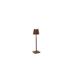 Batteri bordlampe POLDINA MICRO IP65, corten dæmpbar