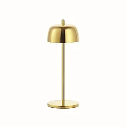 Batteri bordlampe CIRCE IP65, guld dæmpbar