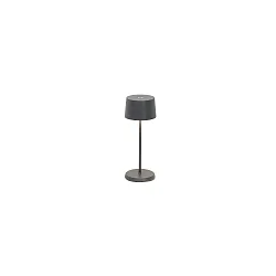 Batteri bordlampe OLIVIA MICRO IP65, mørkegrå dæmpbar
