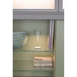 Batteri bordlampe OFELIA MICRO IP65, salviegrøn dæmpbar