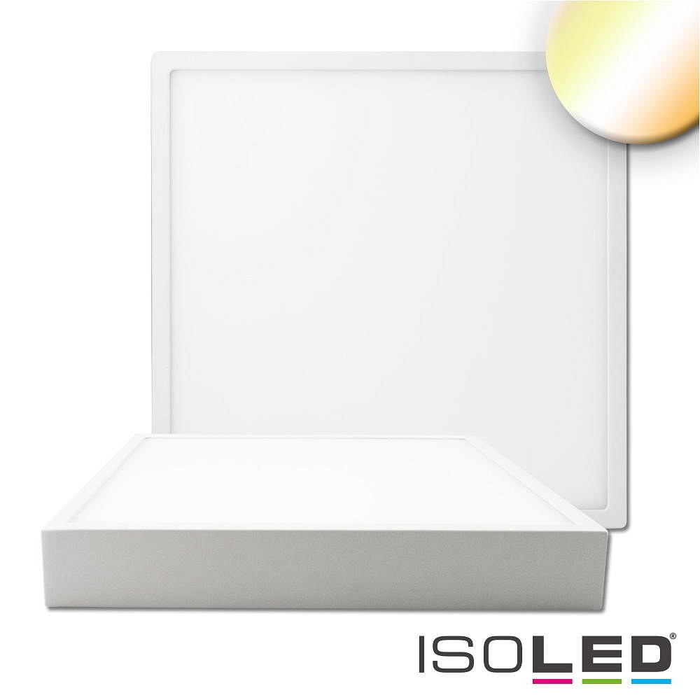 ISOLED Loftlampe PRO firkantet, dæmpbar IP20, hvid dæmpbar