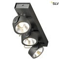 SLV KALU LED 3 Wall and Ceiling luminaire, 60, black