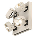 SLV KALU LED 4 V�g- og Loftlampe, firkantet, 60�, hvid/sort