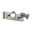 SLV SOUVEREEN II QPAR51, Wall and Ceiling luminaire alu brushed, Spot, max. 75W