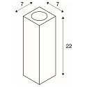 SLV THEO UP/DOWN, QPAR51, V�glampe, max. 2x50W, hvid
