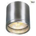 SLV Outdoor Luminaire ROX CEILING OUT, QPAR11, IP44, GU10 max. 50W,, alu brushed