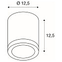 SLV ROX CEILING OUT, QPAR11, Udend�rs Loftlampe, alu b�rstet, maks. 50W, IP44