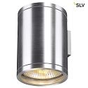 SLV Outdoor Luminaire ROX WALL OUT UP/DOWN, QPAR11, IP44, 2x GU10 max. 50W, alu brushed