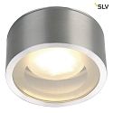 SLV Outdoor Ceiling luminaire ROX CEILING OUT, TCR-TSE, IP44, alu brushed, max. 11W