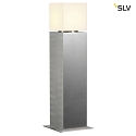 SLV SQUARE POLE 60, E27, Outdoor Floor lamp, stainless steel 304, max. 20W, IP44