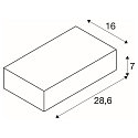 SLV LED Wall luminaire SHELL 30, 54W, 3000K, white