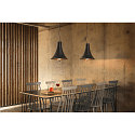SLV Pendant luminaire BATO 35 PD, � 35cm, E27, black