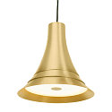 SLV Premium LED Pendel BATO 35 PD, � 35cm, 21W 2500K 1300lm 100�, TRIAC d�mpbar, b�rstet messing