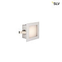 SLV Premium LED Wall recessed luminaire FRAME BASIC HV, 3.1W 2700K 140lm, silver