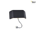 SLV MANA LED Wall luminaire spot, width 20cm, white/chrome