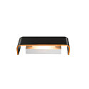 MANA Lampesk�rm, bredde 29cm, tr� gr�/brun