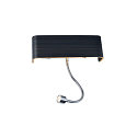 MANA Lampesk�rm, bredde 29cm, tr� gr�/brun