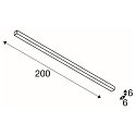 SLV Premium LED Loftlampe Q-LINE CL, f�r BAP, 200cm, 85W, d�mpbar, hvid, 3000K