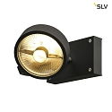 SLV KALU 1 QPAR111, Vg- og Loftlampe, sort