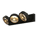 KALU 3 QPAR111, V�g- og Loftlampe, sort