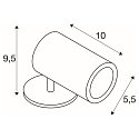 SLV HELIA LED SPOT, Udend�rs Downlight, antracit