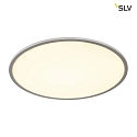 SLV LED Ceiling luminaire PANEL 60 round,  60cm, 42W, dimmable, silver grey, 3000K