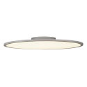 LED Loftlampe PANEL 60 rund, � 60cm, 42W, d�mpbar, s�lvgr�, 4000K