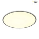 SLV LED Ceiling luminaire PANEL 60 round,  60cm, 42W, dimmable, silver grey, 4000K