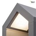 SLV LED Outdoor Wall luminaire RASCALI WL, 8W 3000K 330lm, IP54, anthracite