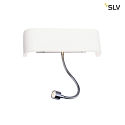 SLV MANA Lamp shade, plaster, white, width 30,9cm