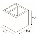 SOLID CUBE V�glampe, QT14, gr�