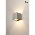 SLV SOLID CUBE Wall luminaire, QT14, black sandstone