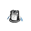 KAMUELA ECO LED Fire-rated Loftindbygningslampe, brandsikkert, 3000K, 38�, sort