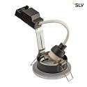 SLV Udendrs Loftindbygningslampe DOLIX OUT, GU10, QPAR51, IP65,  68mm, rund, mat chrom