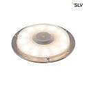 SLV LED Outdoor Floor lamp BIG PLOT module, 5.5W 3000K 460lm, IP67 IK06, aluminum silver grey