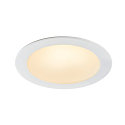 SLV LED Indbygningslampe AKALO D83 DL, 9W 3000/4200/5700K 800-880lm 90�, hvid