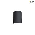 SLV FENDA Wall luminaire textile shade, half,  23cm, black