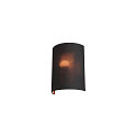 FENDA V�glampe tekstil sk�rm, halvt, � 23cm, sort / kobber
