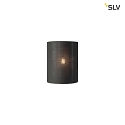 SLV FENDA Wall luminaire textile shade, half,  23cm, black / copper