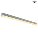 SLV LED Wall and Ceiling luminaire SIGHT 115 CW, 37.3W 3000K 3100lm, silver grey